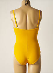 Maillot de bain 1 pièce jaune HAUTE PRESSION pour femme seconde vue