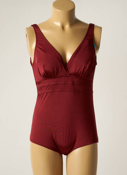 Maillot de bain 1 pièce rouge DOLLY & JANE pour femme