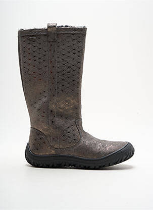 Bottes tissage satiné bout rond gris PRIMIGI fille