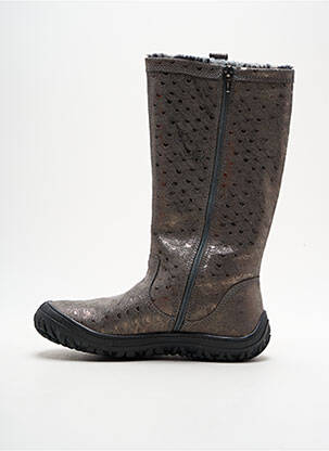 Bottes tissage satiné bout rond gris PRIMIGI fille