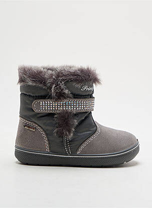 Bottines/boots tissage satiné bout rond gris PRIMIGI fille