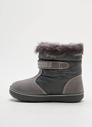 Bottines/boots tissage satiné bout rond gris PRIMIGI fille