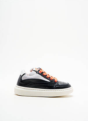 Baskets tissage satiné bout rond noir STONES AND BONES garcon