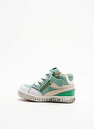 Baskets nubuck bout rond vert STONES AND BONES garcon