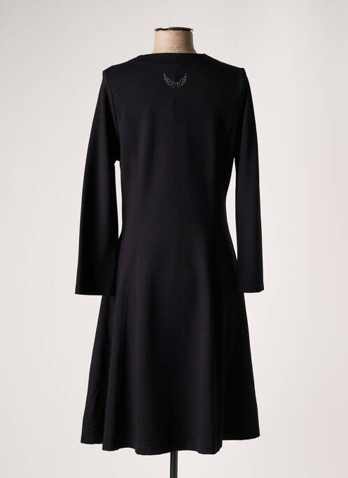 Robe mi-longue noir MALOKA pour femme