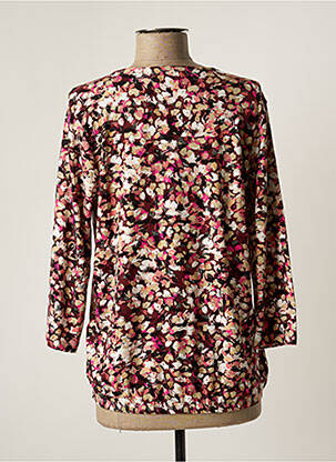 Top tissage jersey manches 3/4 rouge BRANDTEX femme