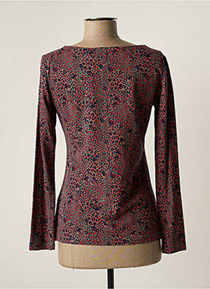 Top tissage jersey manches longues rouge LILY & ME femme