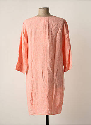 Robe mi-longue manches longues manches longues rose MALVIN femme
