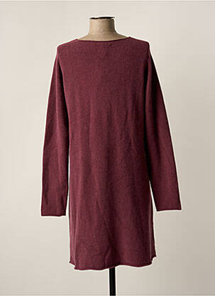 Robe pull coupe droite manches longues violet LOLITAS&L femme