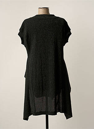 Robe mi-longue coupe fluide manches courtes gris GERSHON BRAM femme