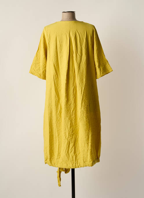 Robe mi-longue manches courtes manches courtes vert GERSHON BRAM femme