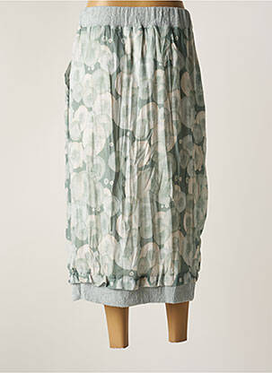 Jupe mi-longue stretch vert GERSHON BRAM femme