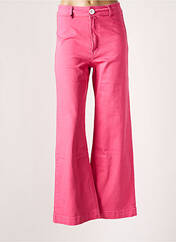 Pantalon flare rose F.A.M. pour femme seconde vue