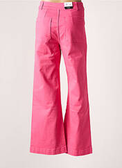 Pantalon flare rose F.A.M. pour femme seconde vue