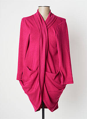 Veste casual coupe droite rose FRANCK ANNA femme