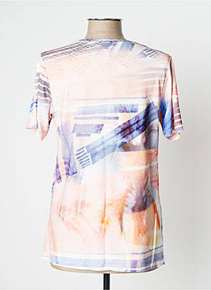 Top tissage jersey manches courtes rose KJBRAND femme