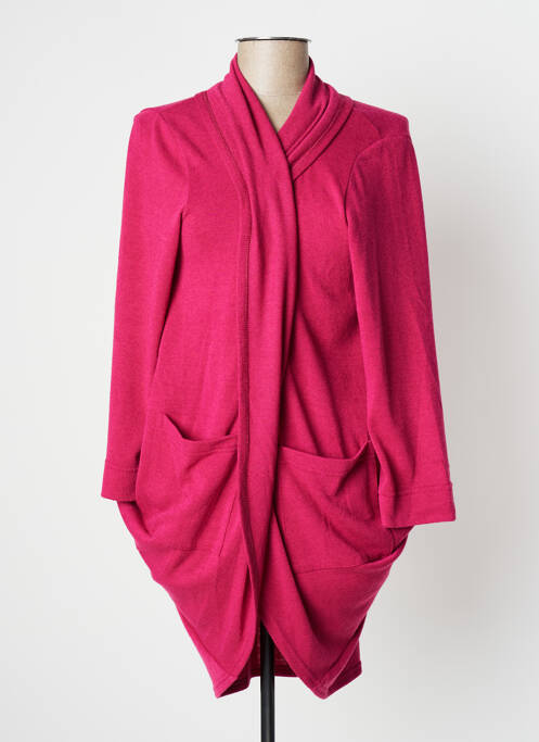 Veste casual coupe droite rose FRANCK ANNA femme