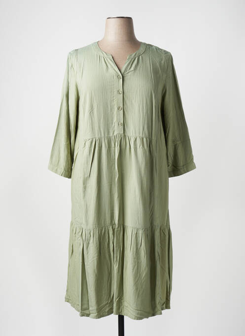 Robe mi-longue vert CISO pour femme