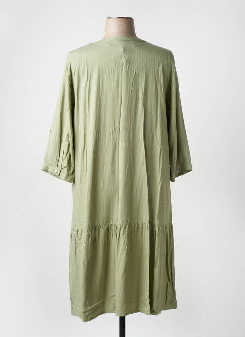 Robe mi-longue vert CISO pour femme