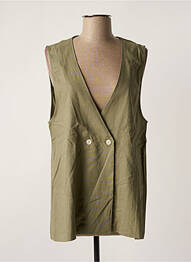 Gilet sans manche vert MUS & BOMBON femme