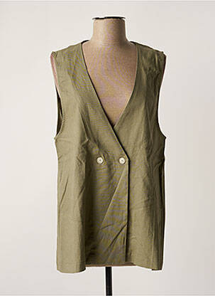 Gilet sans manche vert MUS & BOMBON femme