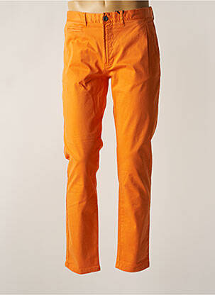 Pantalon chino orange HERO SEVEN pour homme