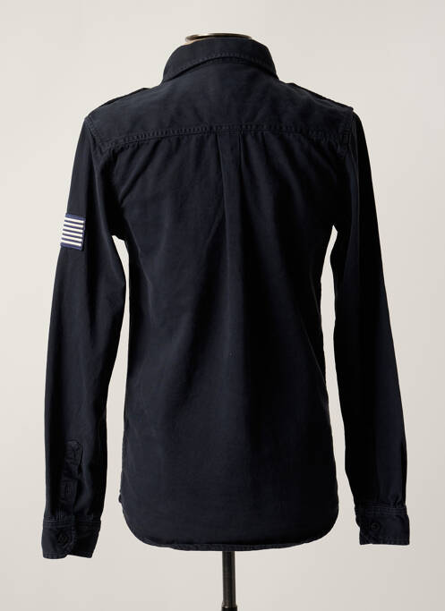 Chemise manches longues bleu HERO SEVEN homme