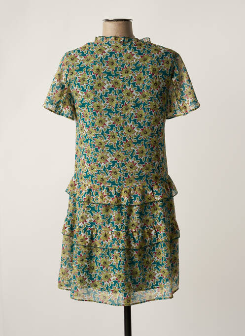 Robe courte vert ONE STEP pour femme