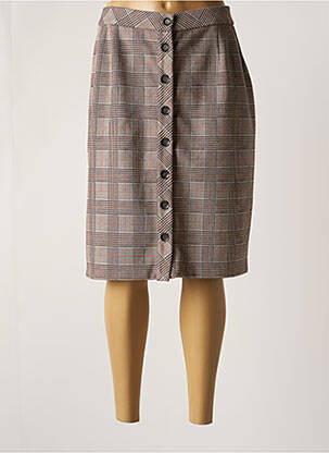 Jupe mi-longue beige MERI & ESCA femme