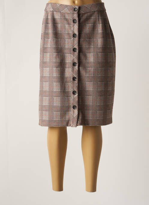 Jupe mi-longue beige MERI & ESCA femme