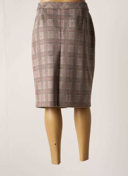 Jupe mi-longue beige MERI & ESCA femme