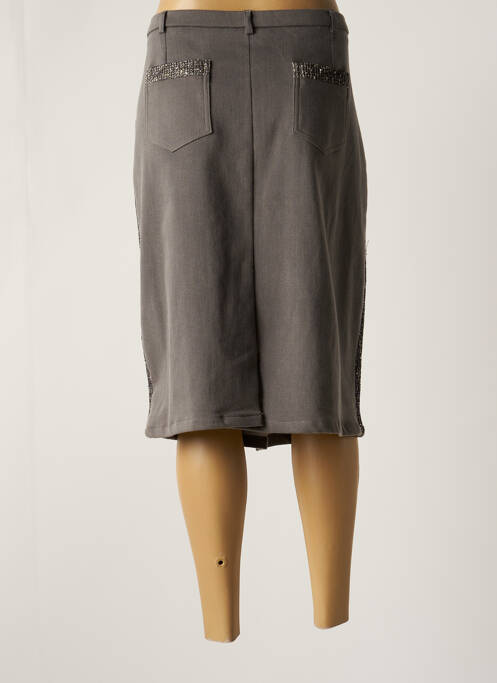 Jupe mi-longue gris MERI & ESCA pour femme