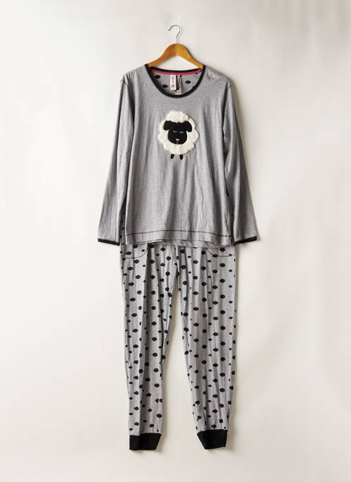 Pyjama gris REBELLE pour femme