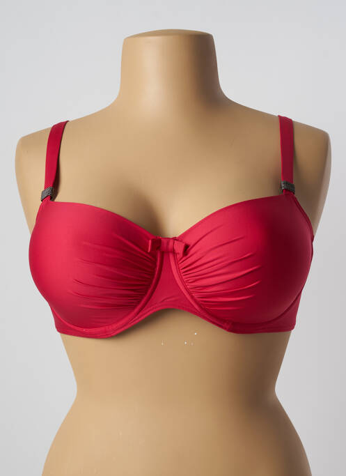 Haut de maillot de bain rouge PRIMA DONNA pour femme