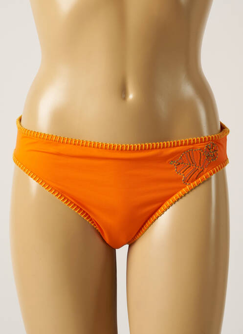 Bas de maillot de bain orange GRAIN DE SABLE pour femme