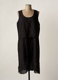Robe mi-longue sans manche sans manche noir AGATHE & LOUISE femme