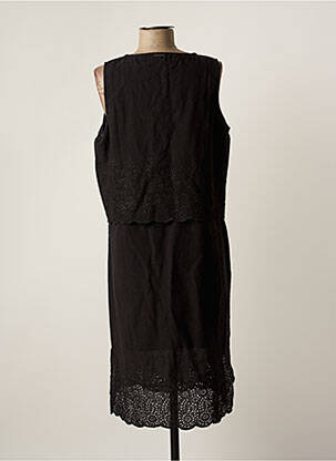 Robe mi-longue sans manche sans manche noir AGATHE & LOUISE femme
