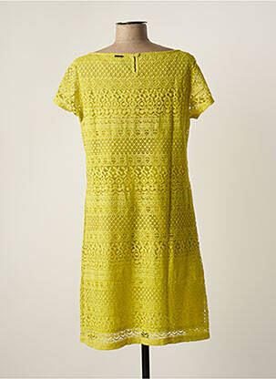 Robe mi-longue manches courtes manches courtes jaune AGATHE & LOUISE femme