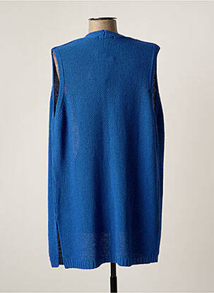 Gilet sans manche maille fine bleu TINTA STYLE femme
