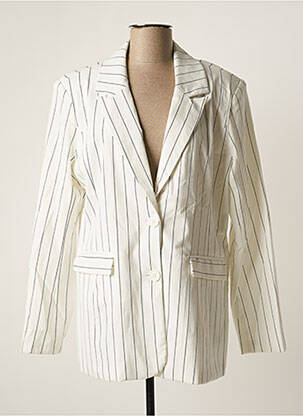 Blazer poches blanc BISOU'S PROJECT femme