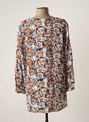 Tunique manches longues imprimé fantaisie marron REVER MILE femme