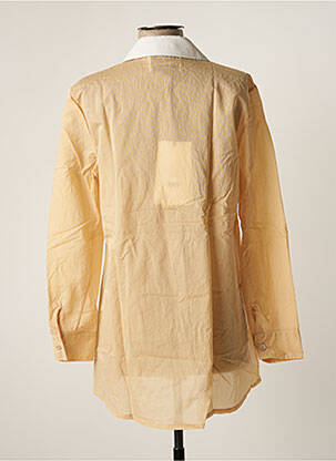 Chemisier tissage popeline manches longues beige WU'SIDE femme