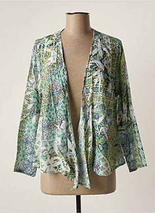Veste casual manches longues vert AGATHE & LOUISE femme