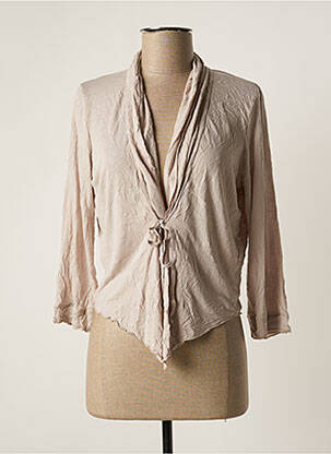Veste casual coupe cintrée beige VETONO femme