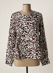 Blouse marron AGATHE & LOUISE pour femme seconde vue