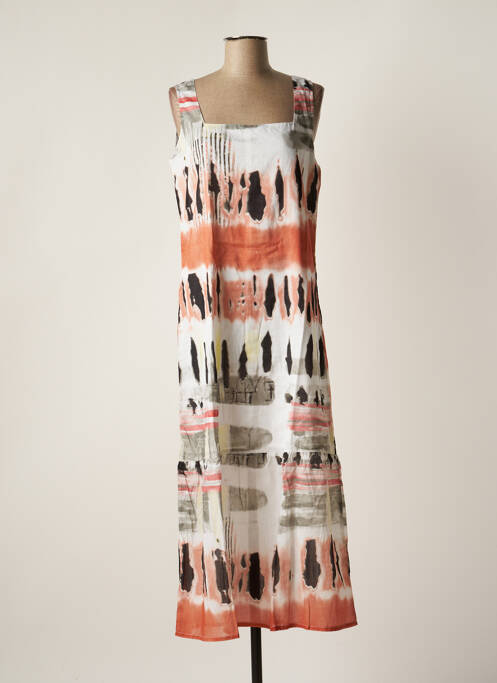 Robe longue sans manche sans manche blanc AGATHE & LOUISE femme