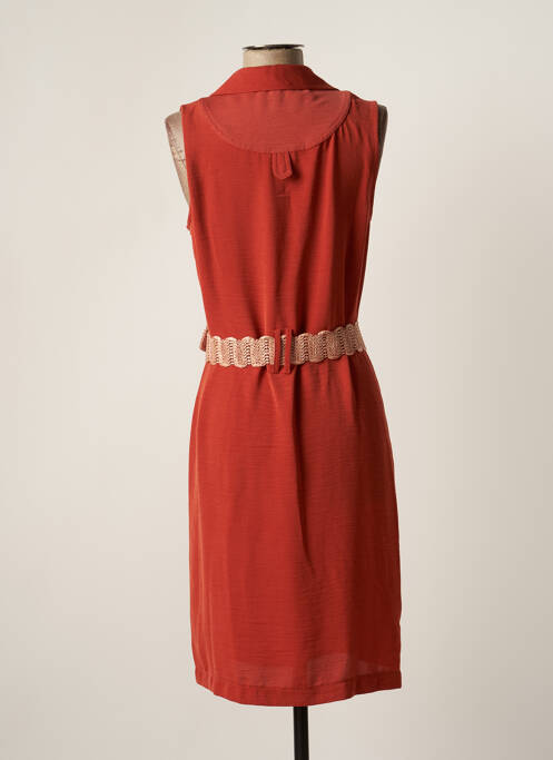 Robe mi-longue sans manche sans manche orange TINTA STYLE femme