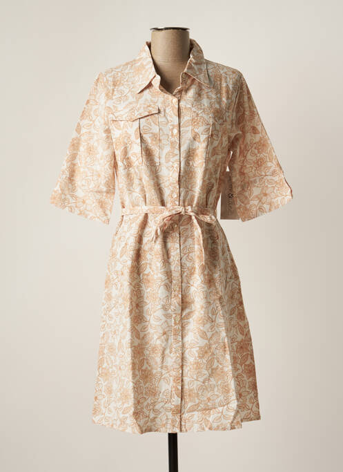 Robe mi-longue beige AGATHE & LOUISE pour femme