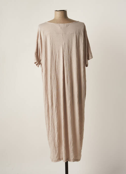 Robe mi-longue beige VETONO pour femme