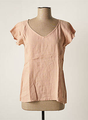 Top manches courtes manches courtes rose AGATHE & LOUISE femme
